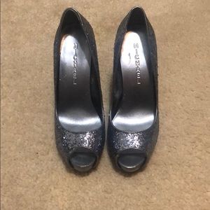 MICHAEL Michale Kors Silver Sparkle Heels